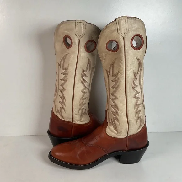 Tony Lama Buckaroo Cowboy Boots 12 D USA Made Sunset Renegade